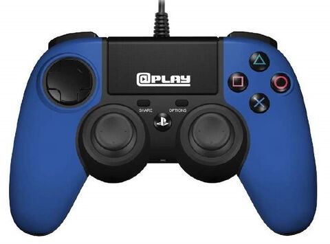@play Manette Filaire Bleue Ps4 Officielle Sony New Box